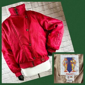 Vintage Descente Snow Ski Jacket Womens Size 8 Red Zip-Up Pockets Singapore